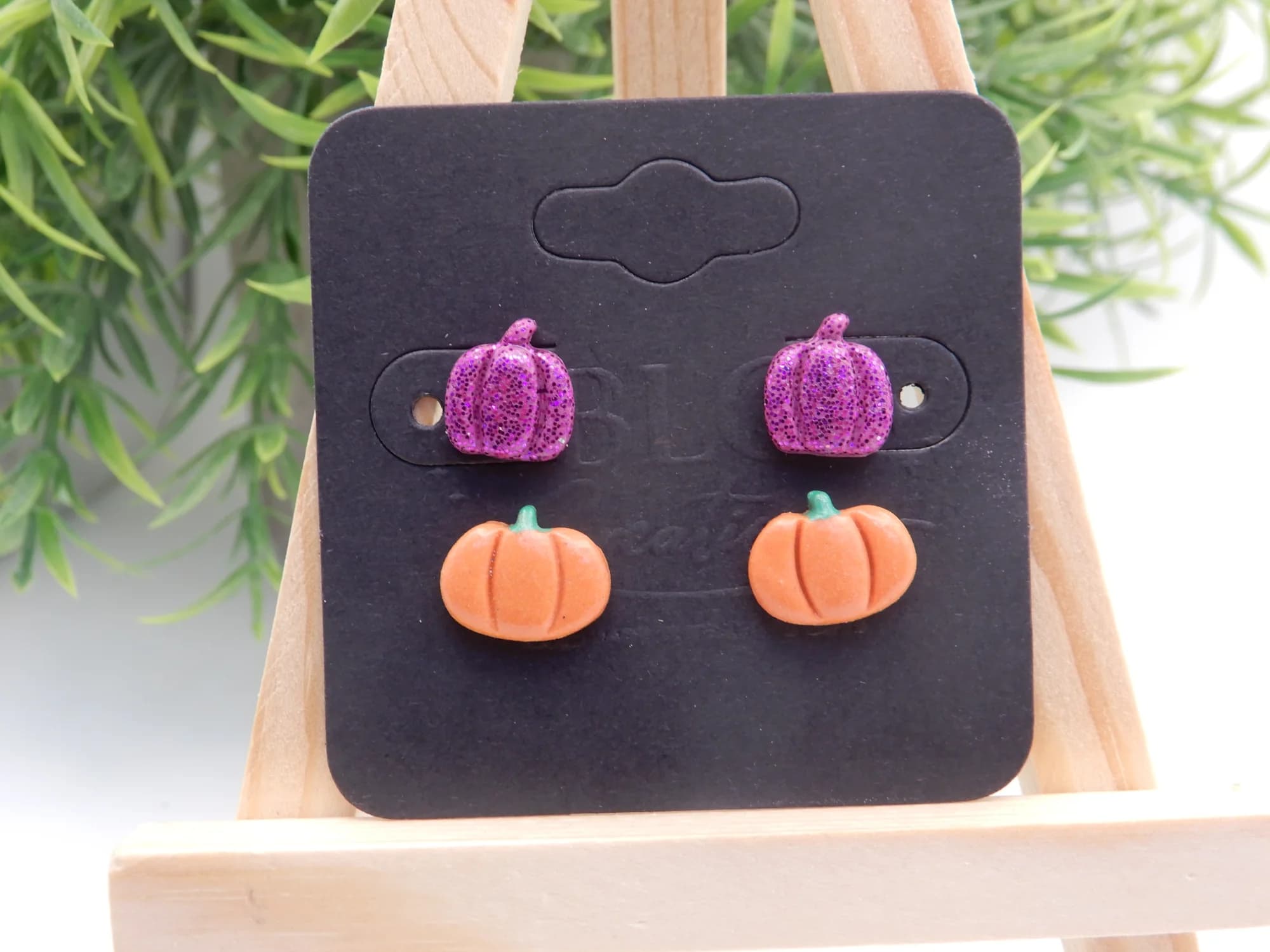 Pumpkin Micro Stud Earring Set