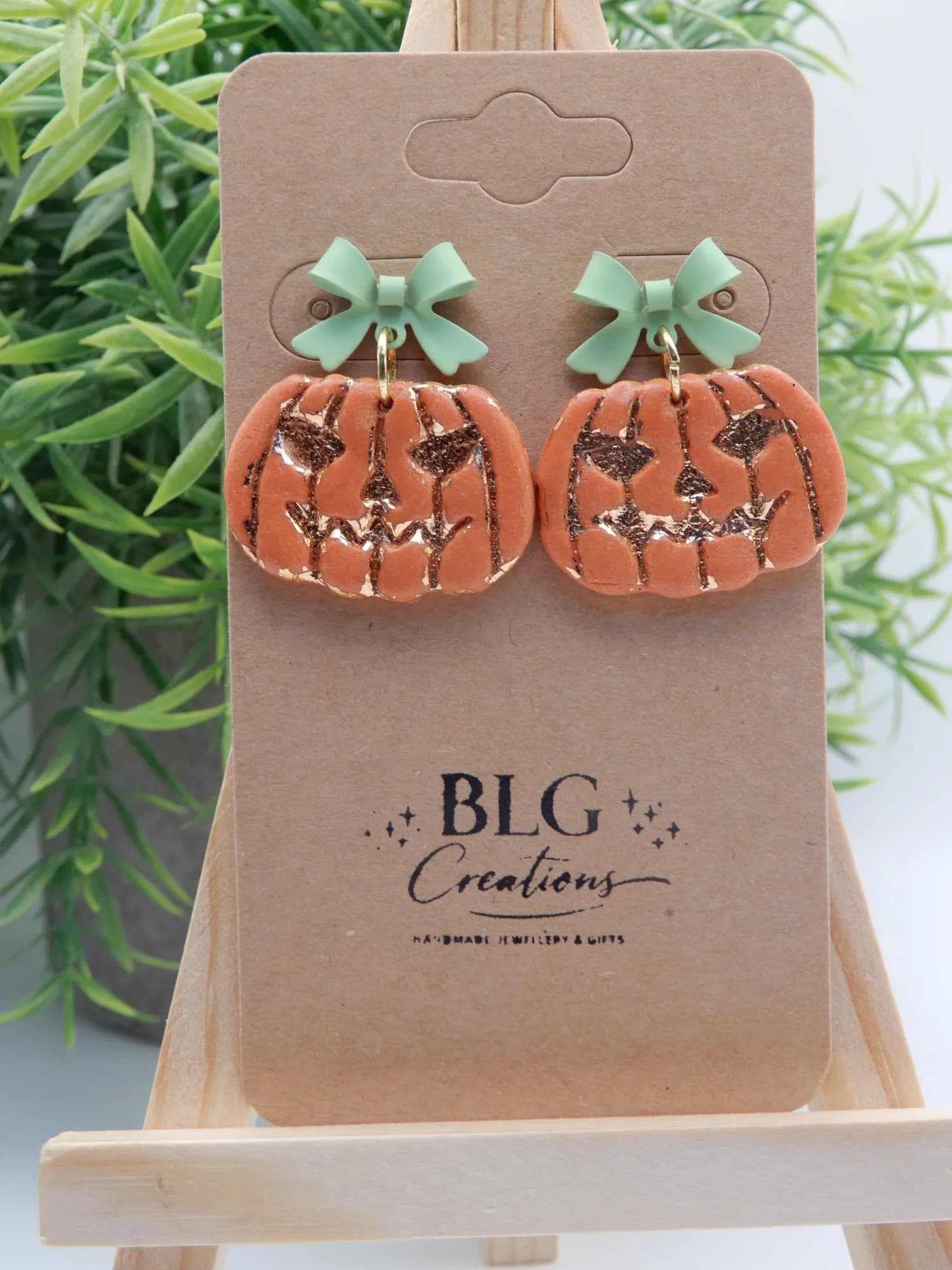 Pumpkin Stud Earrings
